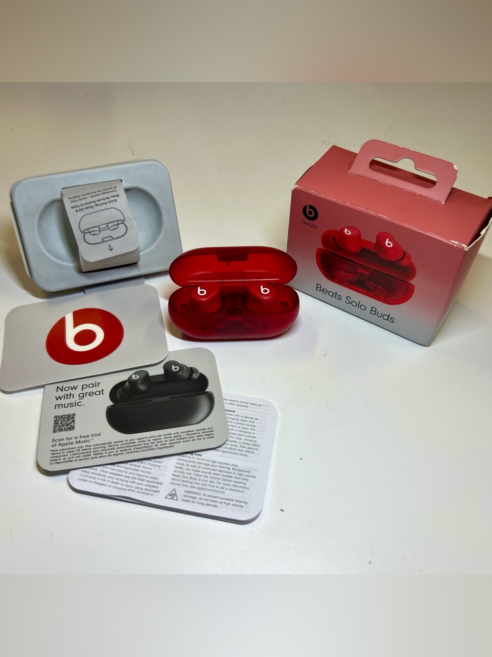Beats Solo Buds True Wireless Earbuds in Red
